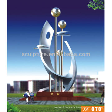 Modern Large Abstract Stainless steel Arts Sculpture for Outdoor decoration